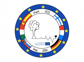 Project Logo (nature, the flags of the memberships and european flag)