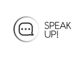 Speak up! (Let's talk) project logo