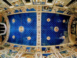 Ceiling of the Scrovegni chapel in Padua