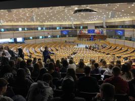 Our student visited the Hemicycle of the European Parliament in Brussels: a great way to soak up the exciting atmosphere of the world’s largest transnational parliament and find out about its powers and role.