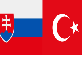 Slovakian and Turkish flags