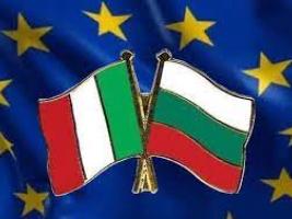 The Italian and Bulgarian flags are the same colors only positioned differently: similarities between the two countries and common purpose.