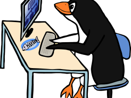 Penguin. Writer. Computer.