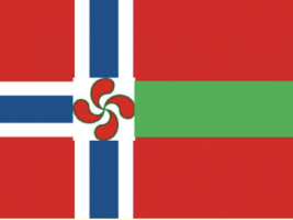 Flag of Norway and Basque Country (France)