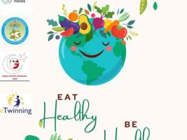 "eat healthy be healthy " project logo