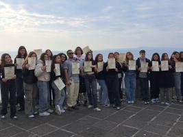 The day in Italy when all students obtained their certification !