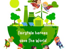 There are activities and happy children in our project picture. They come together to save the world.