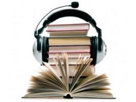 there are a couple of books with headphone read a book 