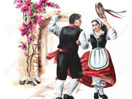 Italian folk dance "Tarantella"