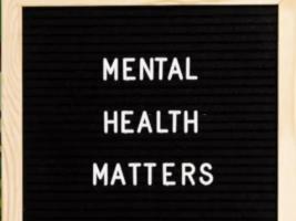 "Mental Health Matters", people must think about physical health and mental health as well.