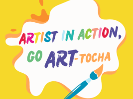 Artist in action, goARTocha! logo