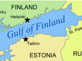 Map of the Gulf of Finland