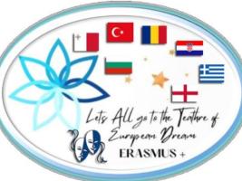 The thumbnail contains the flags of all of the countries joining in the project. There is also the title of our project in the thumbnail. The title indicates the goal “preventing bullying” in the schools by means of various dramas. 