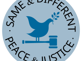 There's a peace dove sitting on a gavel