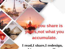 What you share is yours, not what you accumulate.