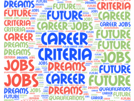 An image of the topic of the  project with key words jobs,career,dreams,future.