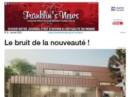 Une du journal français "Franklin's News"