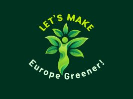 Logo shows an European who feels the need to make Europe more aware of recycling.