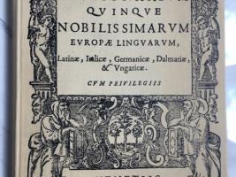 Dictionarium quinque nobilissimarum Europae linguarum by Faust Vrančić, Croatian first published dictionary