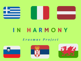 Project thumbnail contains the flags of 6 participatig countries surrounding the project title. 
