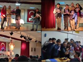 In October, within the scope of our project, writer Faruk Yıldız and our students came together to discuss the book we had chosen and read beforehand.