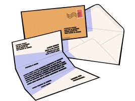 letter and envelopes