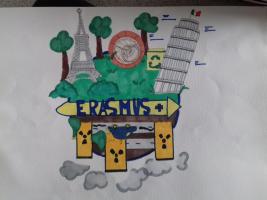 This is our logo, created by a French student, Camille.