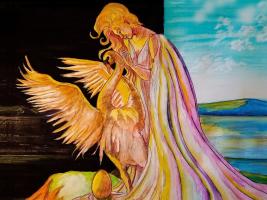 Leda and Zeus as the Swan (Local myth of Agrinio)