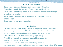 Aims and activities of the projects