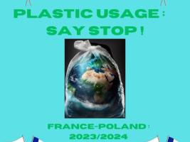 The Earth is packed in a plastic bag to denounce the impact of plastic waste on the Environment and on our Health