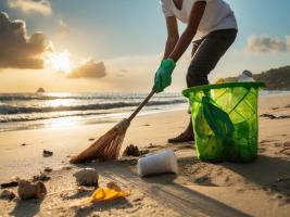 Sustainable actions_ beach cleaning