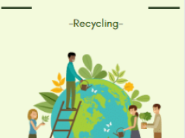The picture about the project on recycling