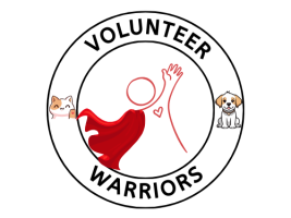 This logo picture shows the short summary of our project being a volunteer and giving importance for animals rights