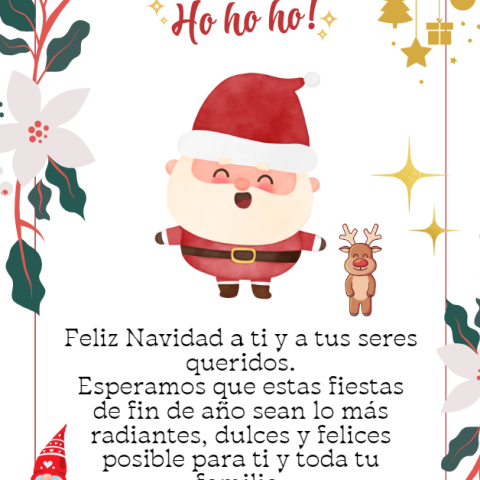 Tarjeta de Navidad para los alumnos de Suecia