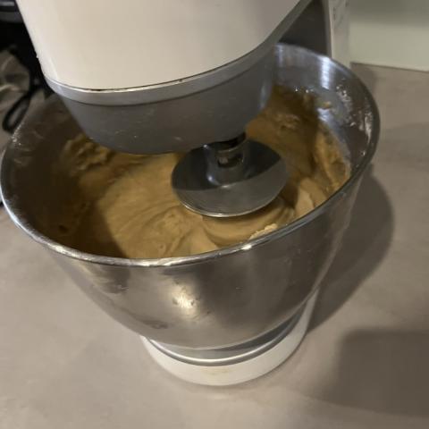 Baking the gingerbread