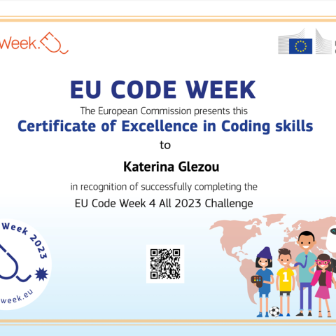 Certificate of Excellence in Coding Skills_CodeWeek2023_kg Certificate of Excellence in Coding Skills_CodeWeek2023_kg