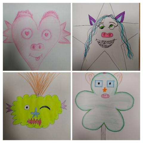 This is the outcome of Polish students' drawing skills :-) we had fun :-)