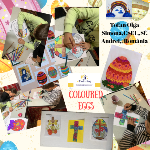 coloured eggs