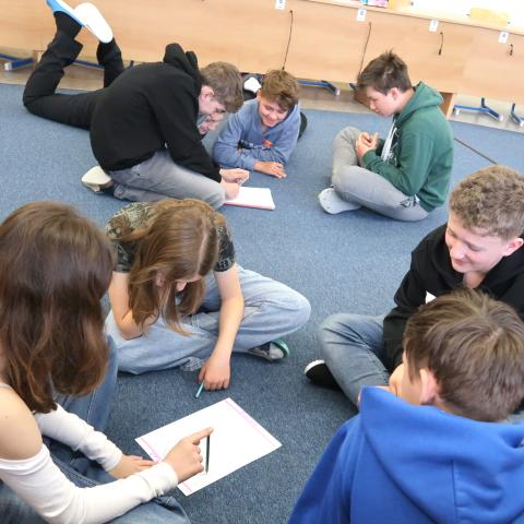 Czech pupils playing games