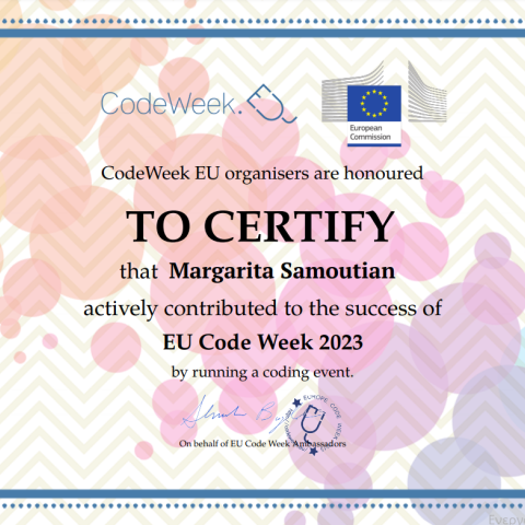 cerificate margarita