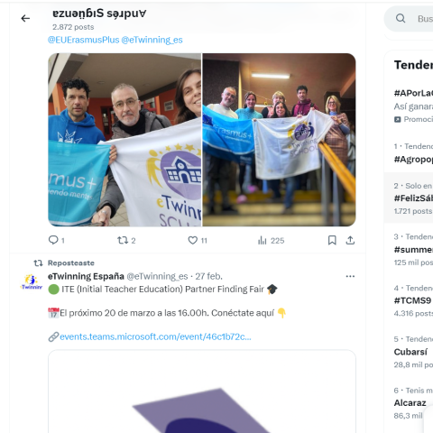 In our personal social-media (facebook, X, instagram...) In our personal social-media (facebook, X, instagram...)