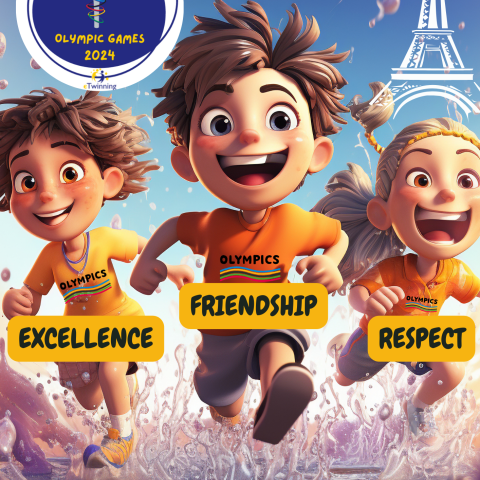 Logo/mascotte produced by Adriano Olivetti school Italy Logo/mascotte