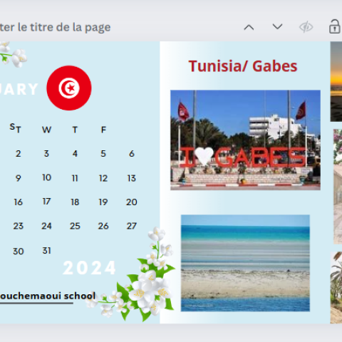 January* Teacher Faten Abdelmalek*Abdelmajid Bouchemaoui school/Gabes*Tunisia January* Teacher Faten Abdelmalek*Abdelmajid Bouchemaoui school/Gabes*Tunisia