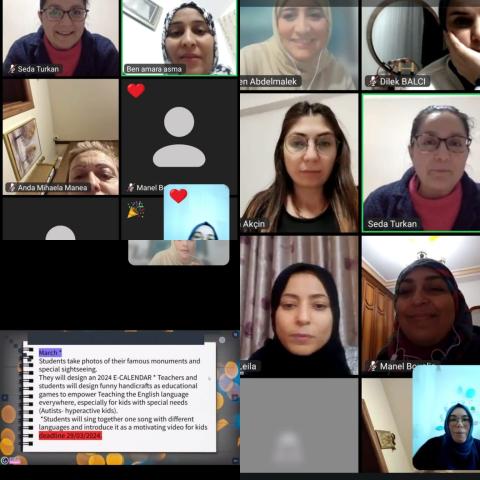 ONLINE MEETING AYLA AKÇİN - UŞAK BİLSEM - FIRST ONLINE MEETING