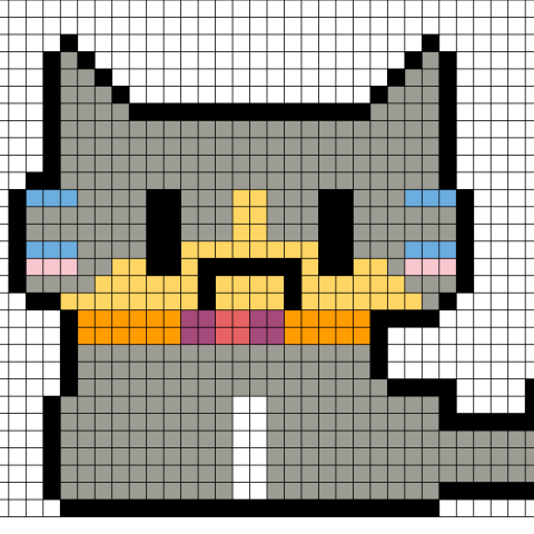 CODE WEEK Our cat pattern for our partner Dina Manuela Falcone from Italy