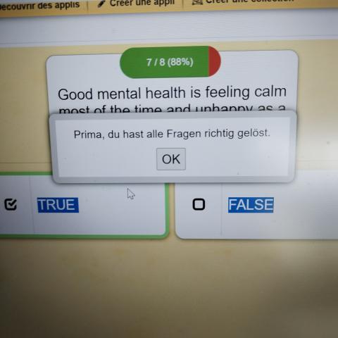 Quiz results