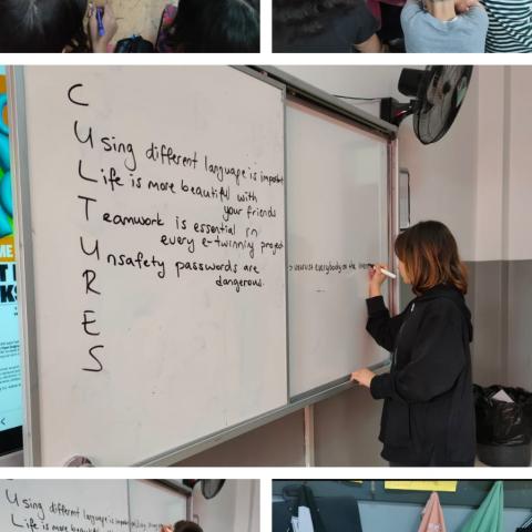 Sultan Çakıcı Zeytinköy Hayırseverler Secondary School Denizli/Türkiye Our students were divided into four groups and wrote their acrostic poems.