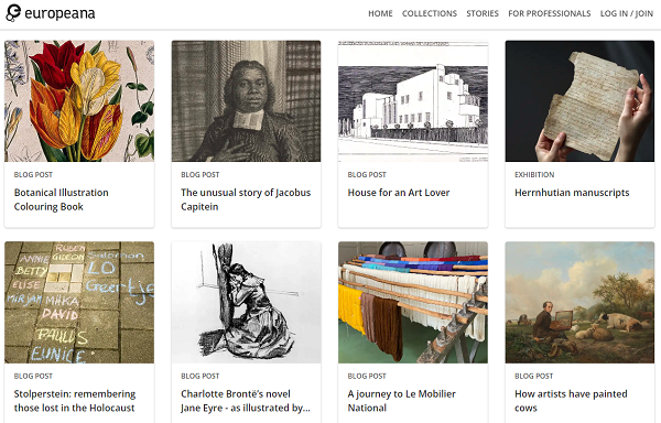 Europeana website screenshot